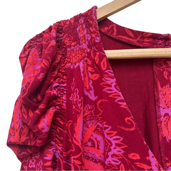 Free People Hello Lover Red Mini Dress - Size XS - Picture 6 of 8